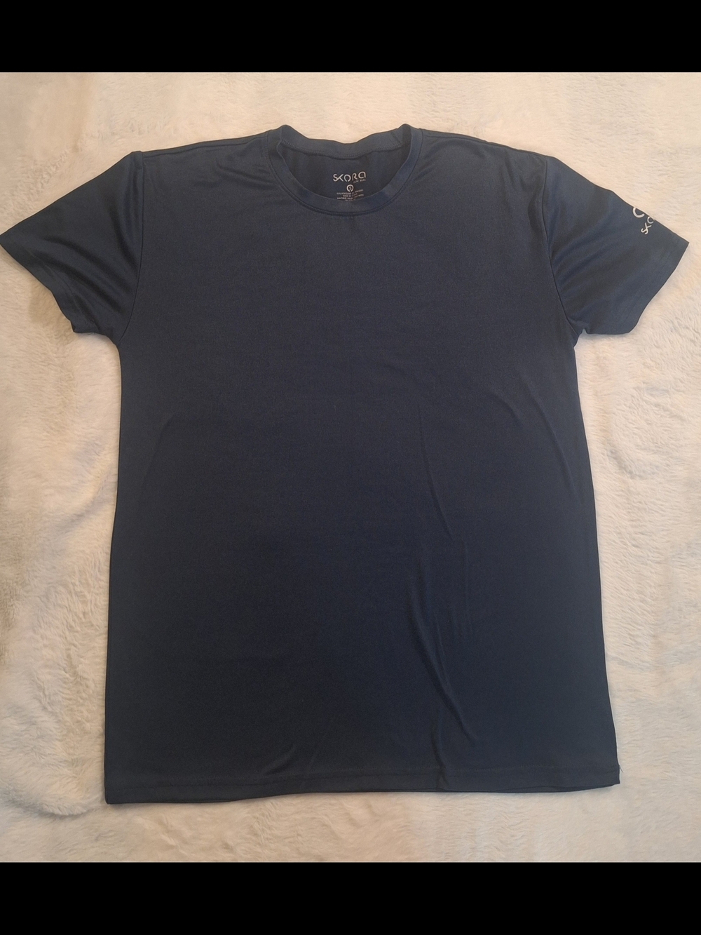 Skora Men's Navy Short Sleeve Performance Crew Tee